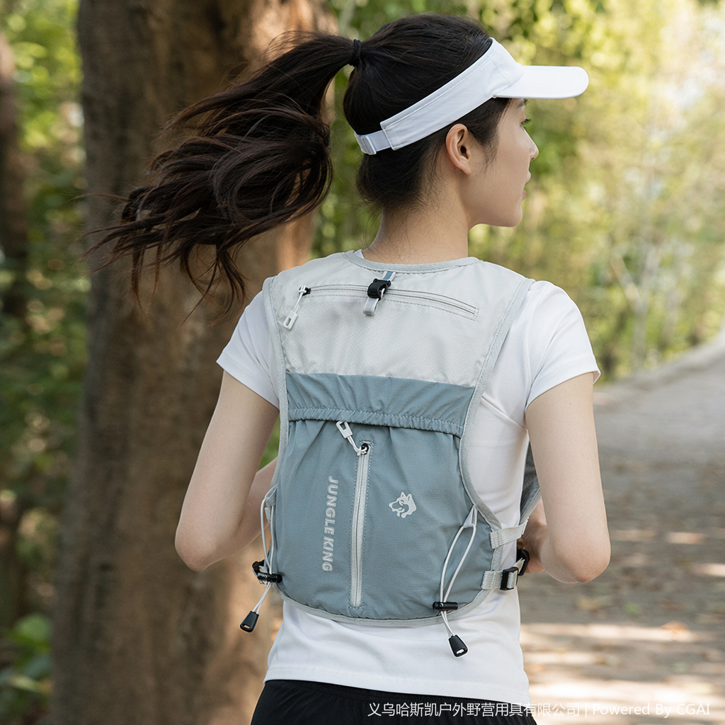 JUNGLE KING Outdoor Running vest bag, Lightweight and breathable Trail running water bag, Sports vest backpack details Picture