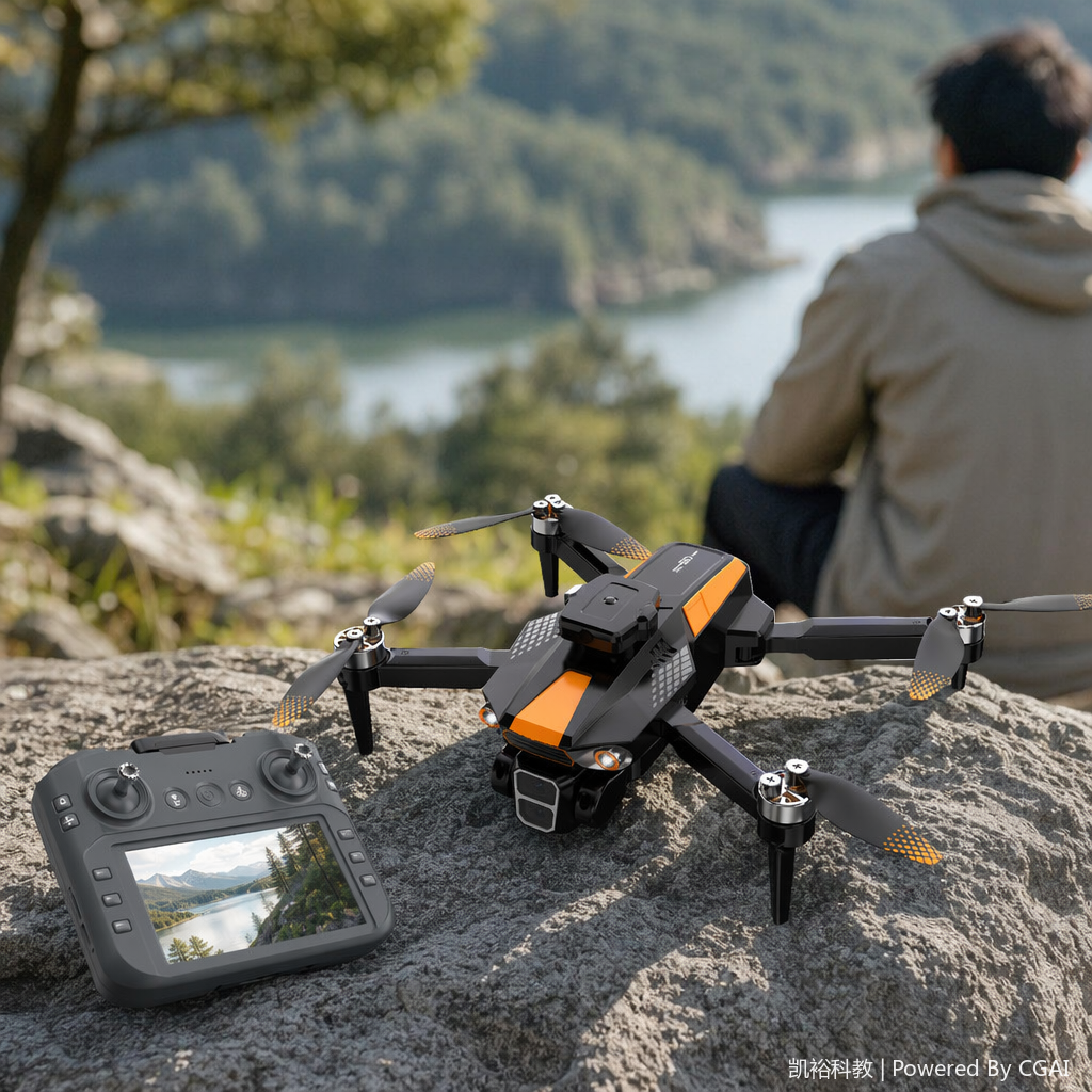 foozac Cross-border LF669 remote-controlled GPS drone quadcopter screen display high-definition aerial photography automatic return and obstacle avoidance aircraft details Picture