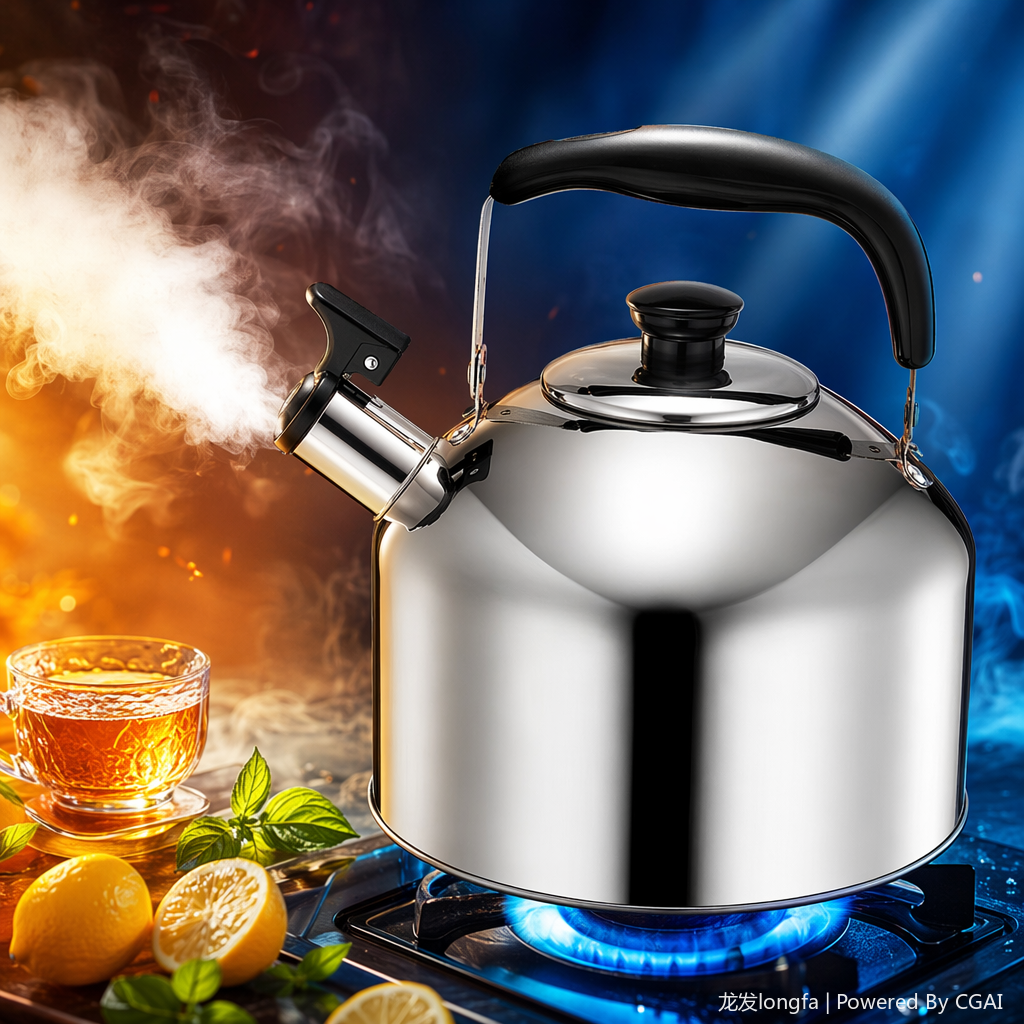Mingyin Teapot, silver stainless steel water bottle with lid, stainless steel basin, household teapot 4L Specification image