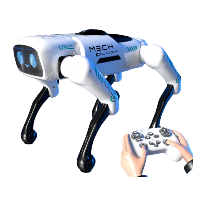 FOOZAC's new ai smart robot dog, mechanical and electronic children's toy, manual programming remote control, boy's gift Item Picture