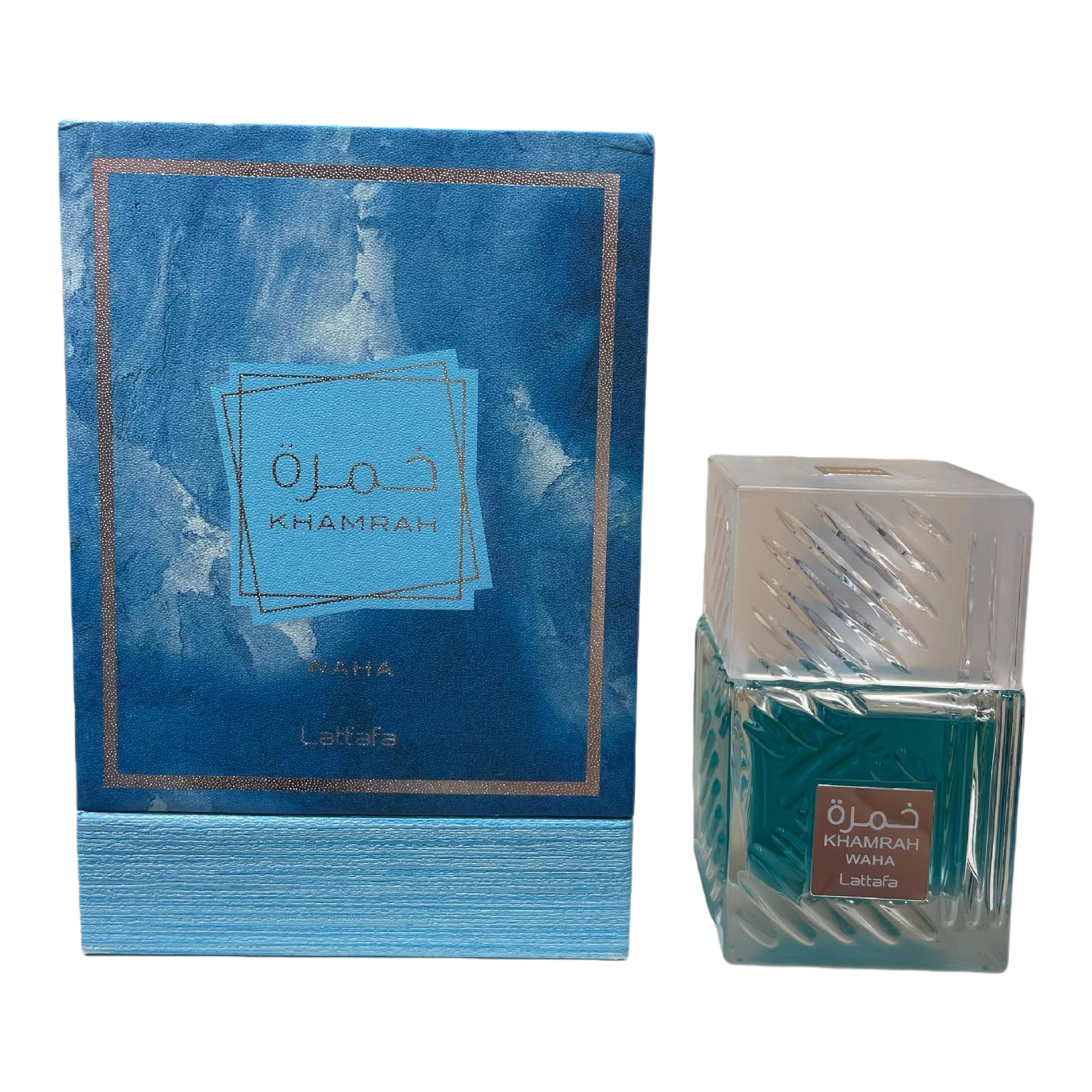 Blue packaging box transparent glass perfume Item Picture