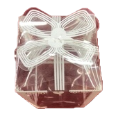 Transparent gift box with white butterfly companion gift packaging box, running lighting fixtures, festival gift wrapping paper Item Picture