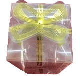 Transparent gift box with golden butterfly companion gift packaging box, running lighting fixtures, festival gift packaging Item Picture
