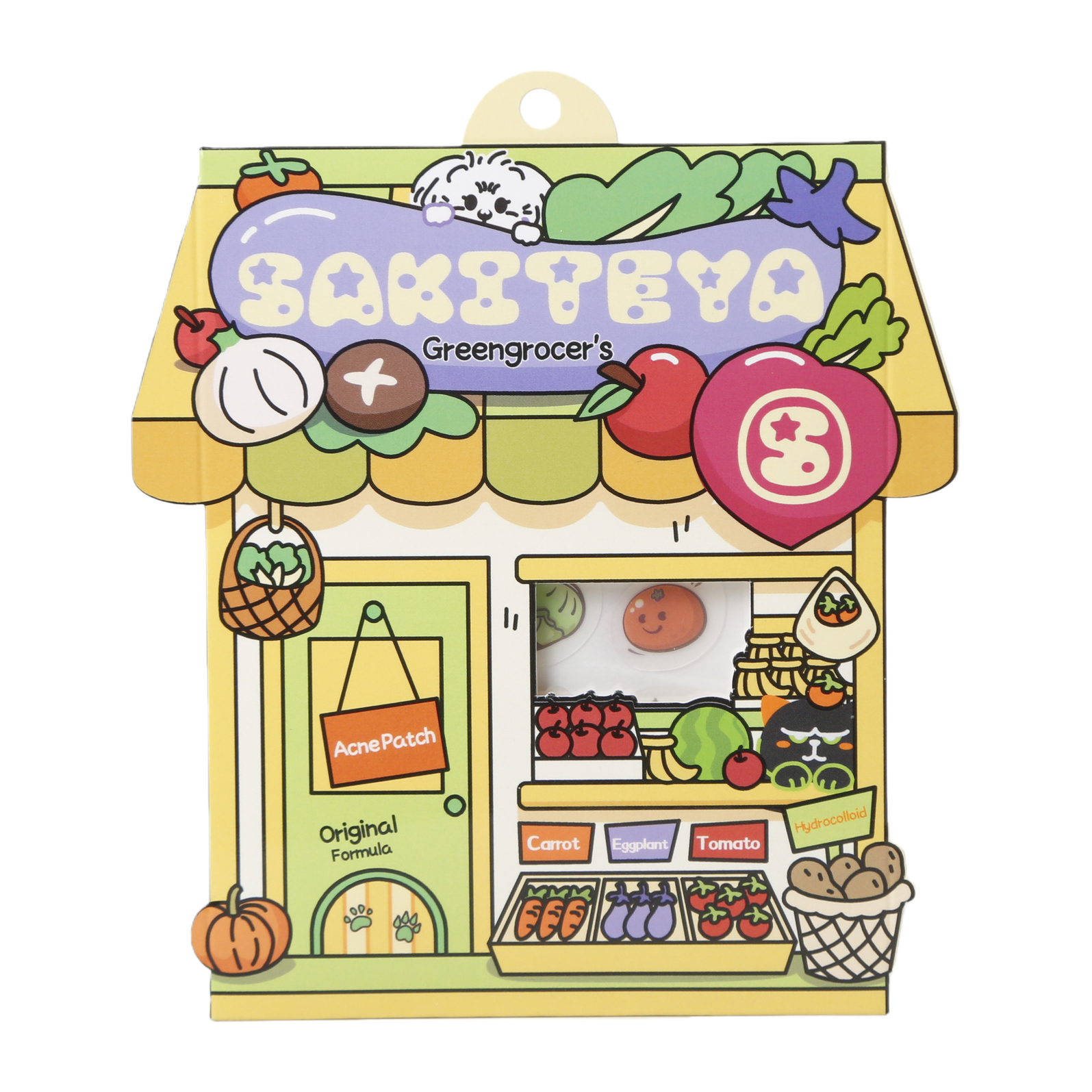 SAKITEYA Cross-border Export English acne Patches, Fruit Fun Cartoon Cheek Patches, Salicylic Acid Acne Patches SA233 Item Picture