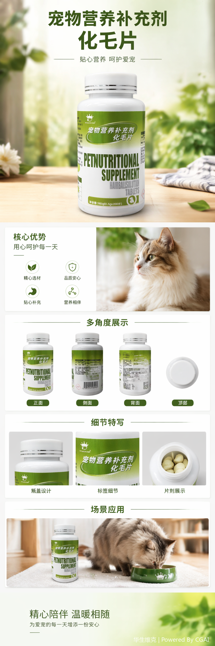 Cat hairizing cream protects the stomach and intestines. Pet nutritional supplement, suitable for both dogs and cats pic 1