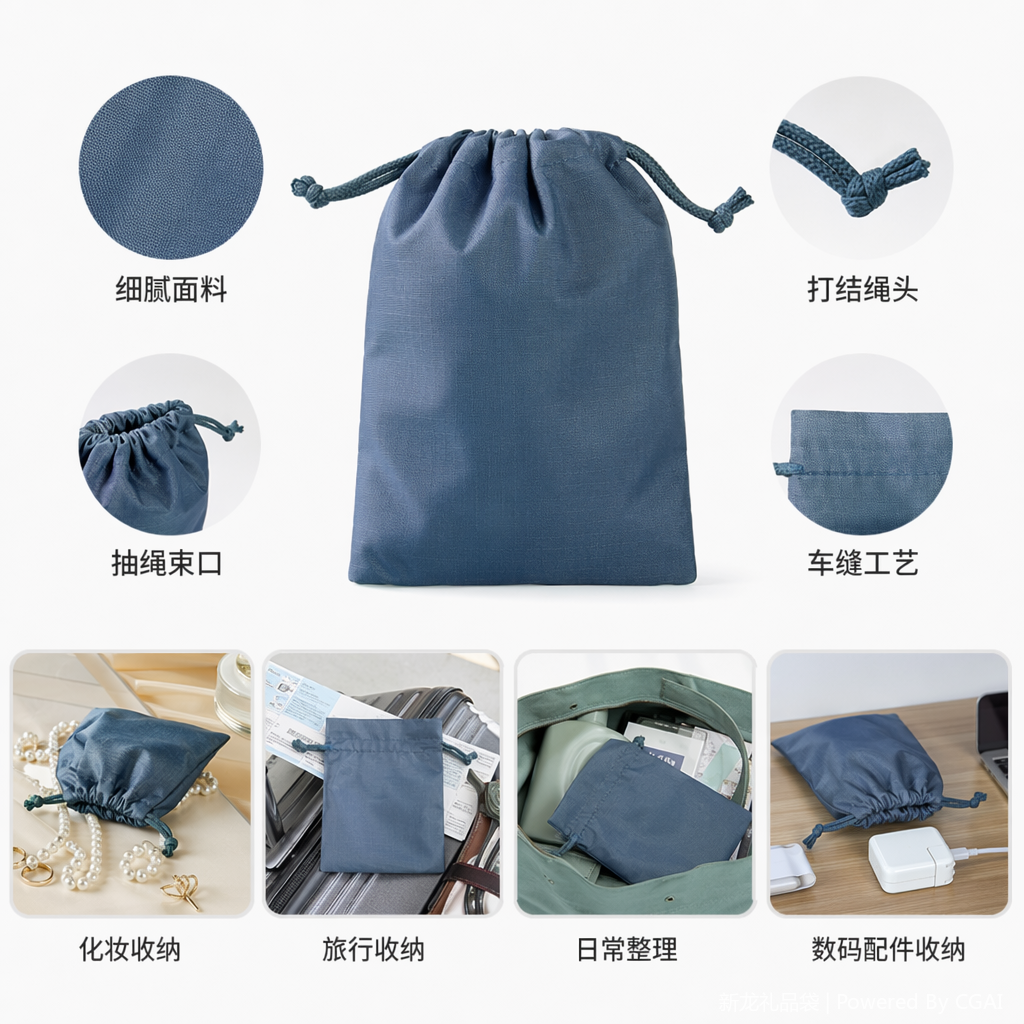 This thickened, wear-resistant and large-capacity hand-held shopping bag is made of colored fabric and is suitable for daily grocery shopping and storage