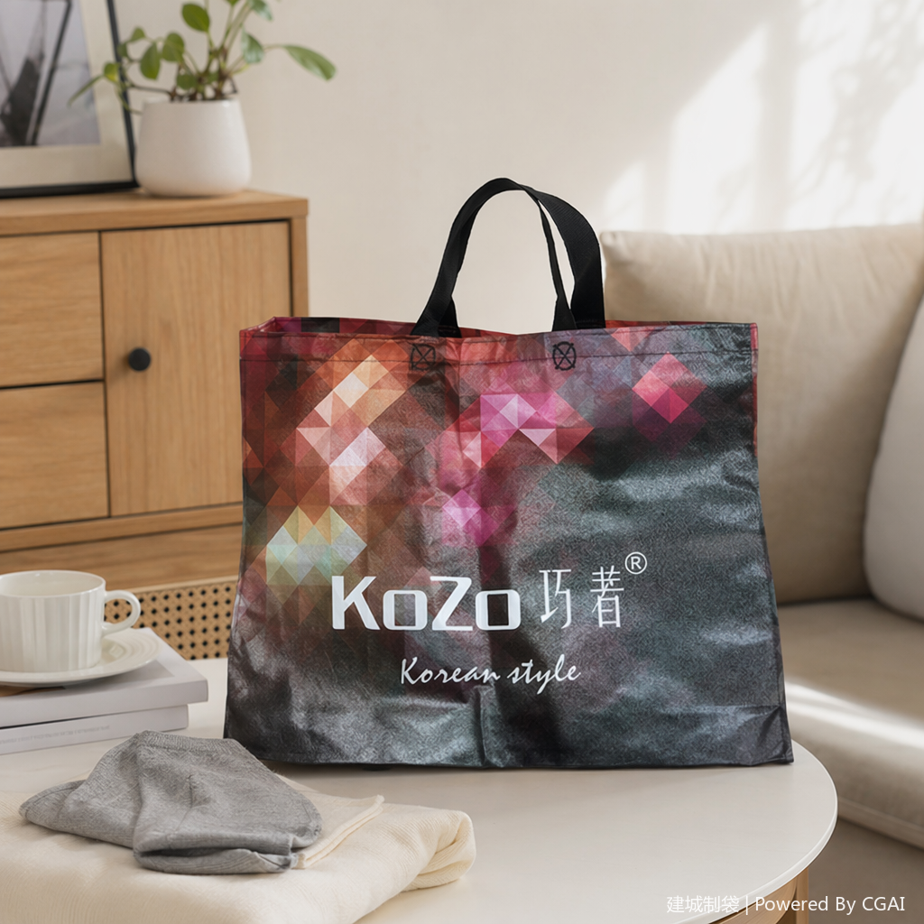 Drawstring takeout non-woven fabric bags, children's gift bags, non-woven fabric material details Picture