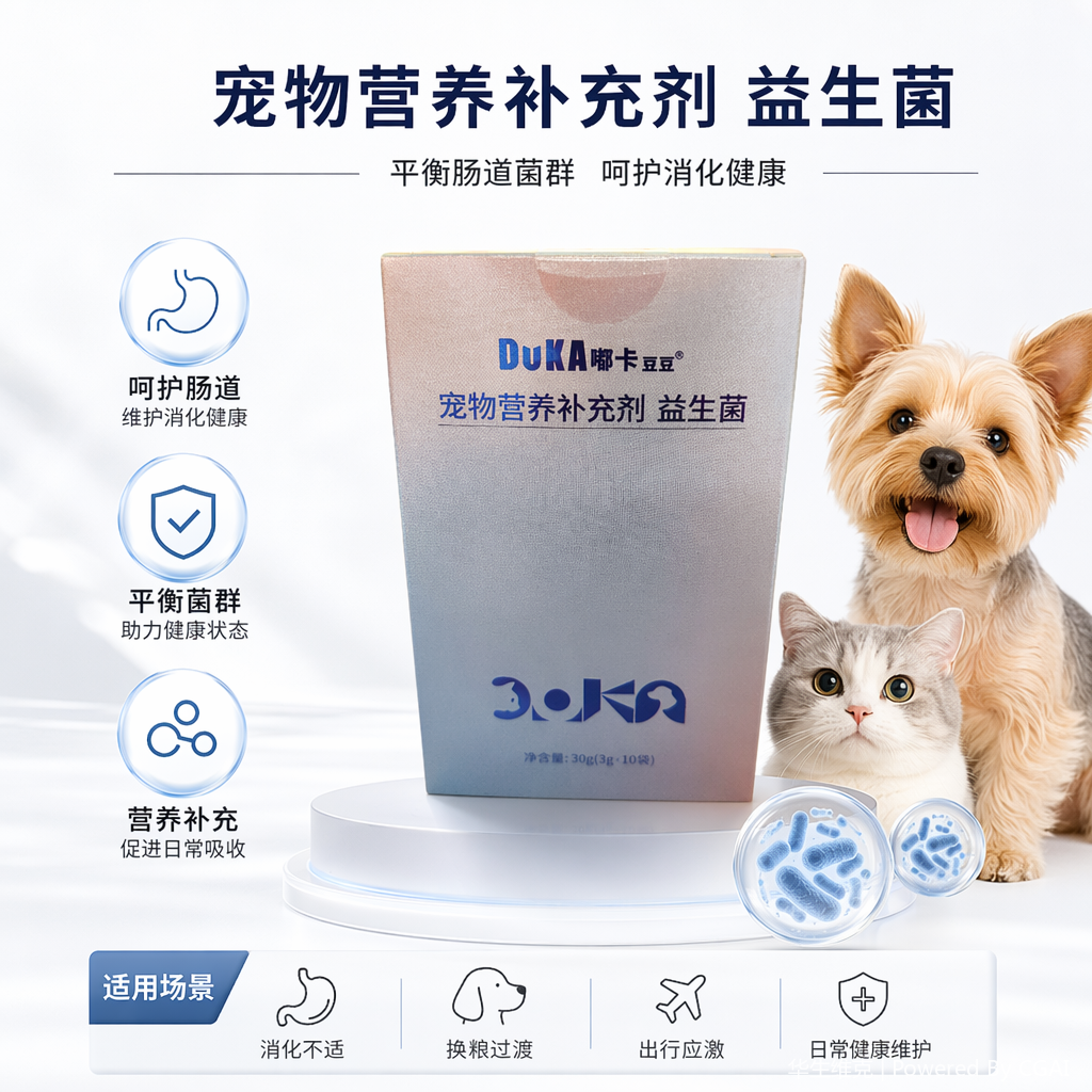 宠物益生菌改善猫咪肠胃 改善吸收 改善软便腹泻宠物营养补充剂