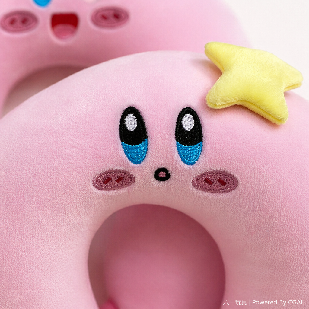 Star Card Anime U-shaped pillow, cute cartoon children's nap pillow, memory foam high resilience protective neck pillow 1, pink cartoon-shaped summer cool pillow, ice-feeling breathable travel nap pillow Application Scenario