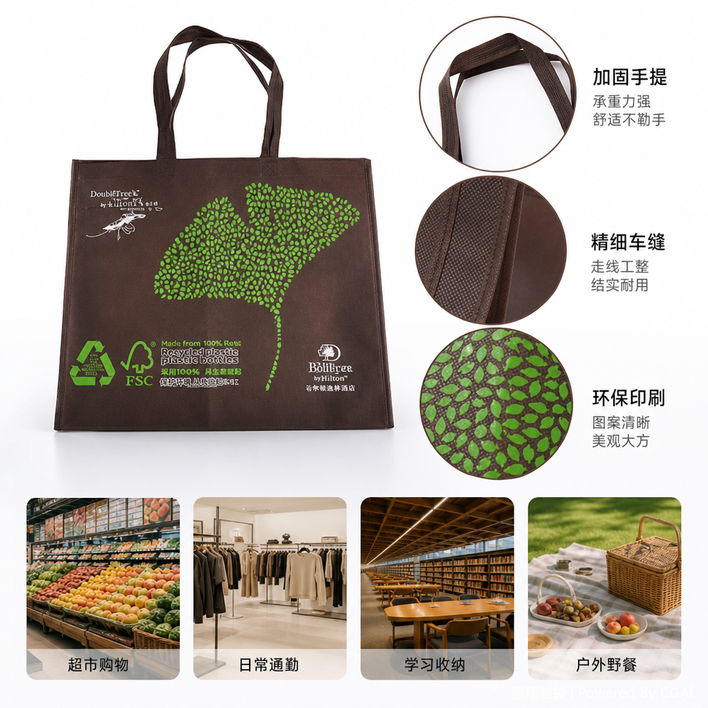12-piece drawstring takeout non-woven fabric gift bag for children