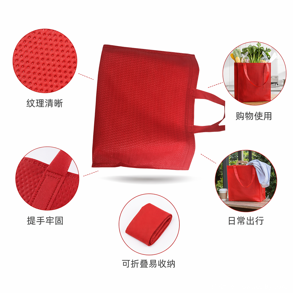 Drawstring takeout non-woven fabric bag, children's gift bag 180g, environmentally friendly and reusable