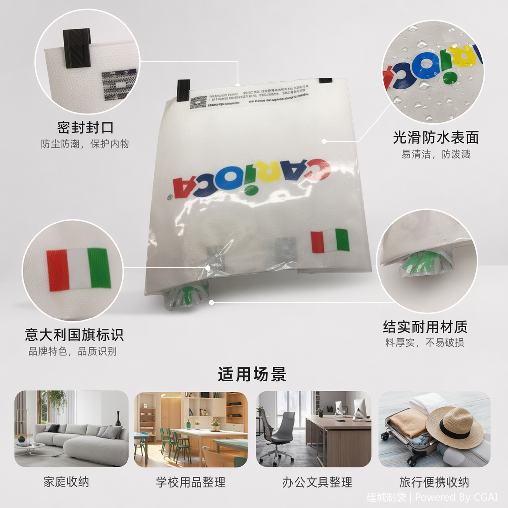 透明塑料手提袋礼品袋打包袋 一次性环保手提塑料袋子图