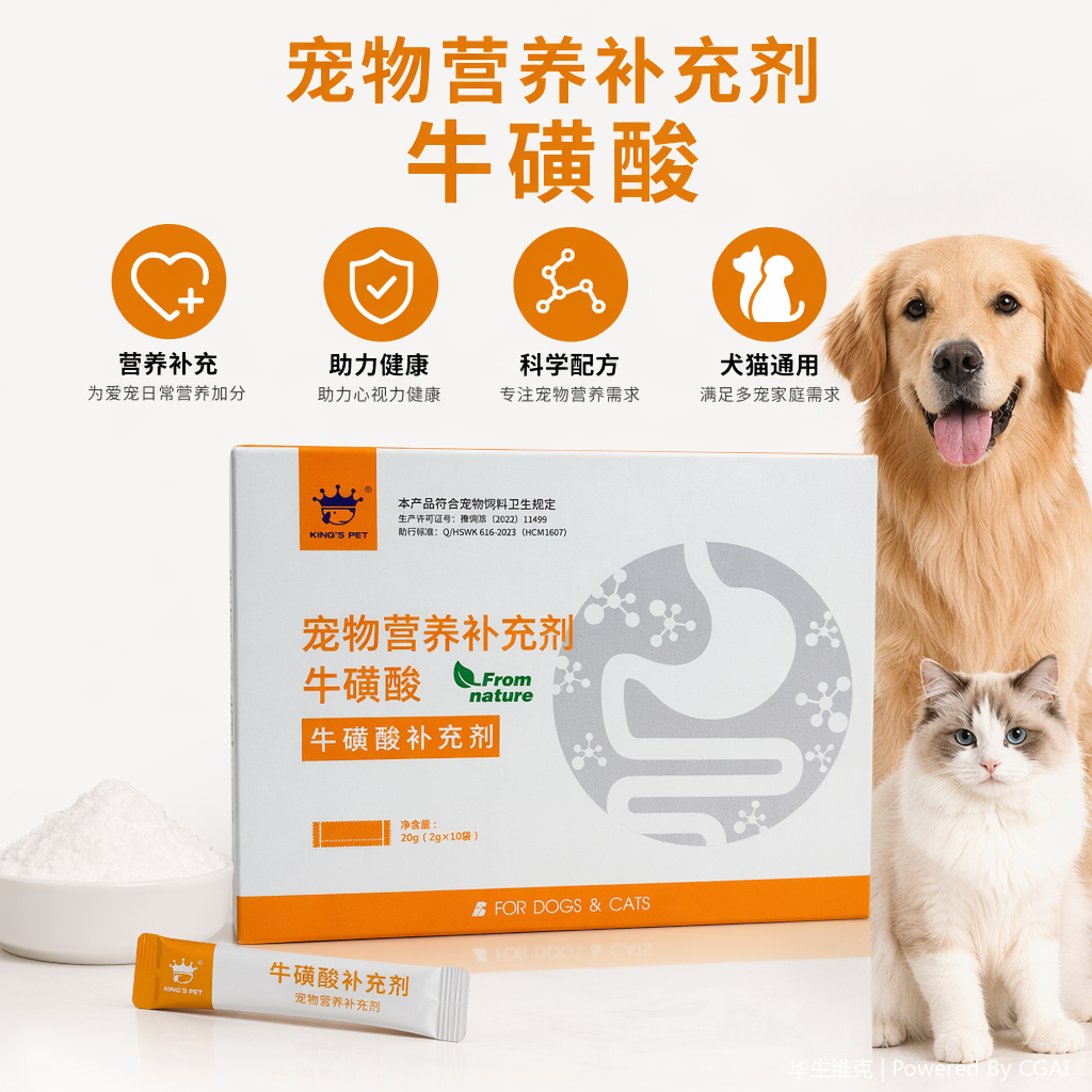  宠物牛磺酸补充剂 宠物营养补充剂 保护视力 维护心脏 提高免疫力