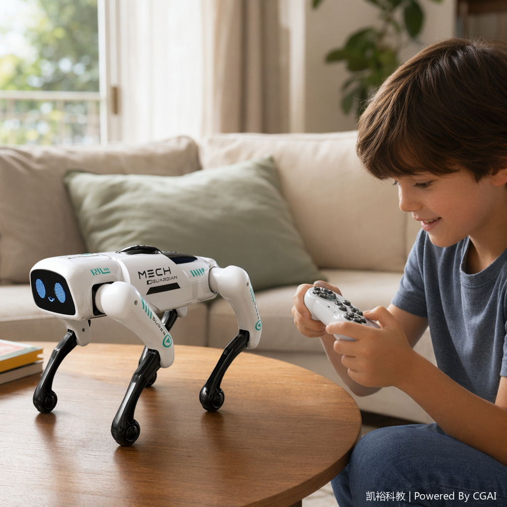 FOOZAC's new ai smart robot dog, mechanical and electronic children's toy, manual programming remote control, boy's gift details Picture