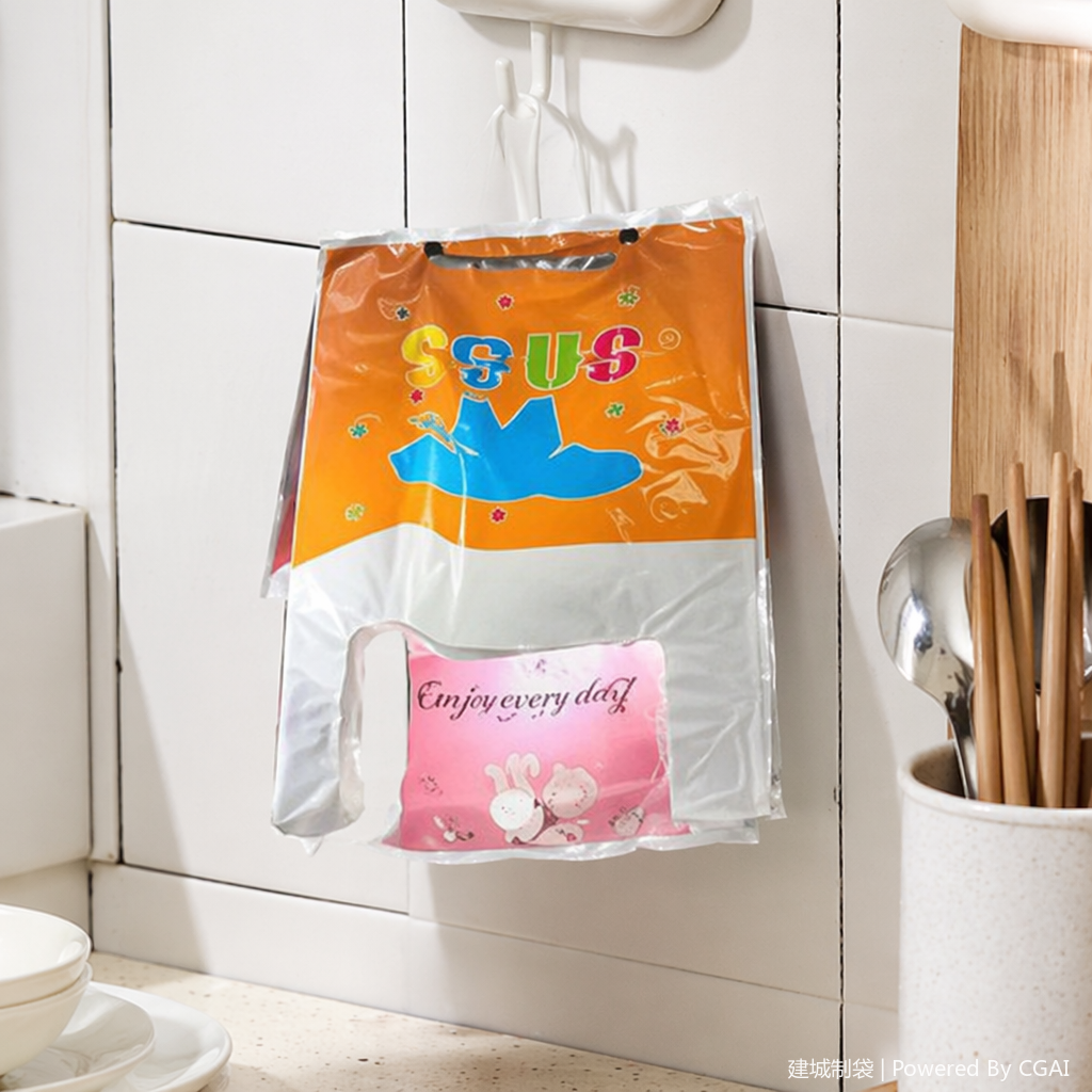 Orange OPP plastic clothing bags and underwear packaging bags for 100 pieces details Picture