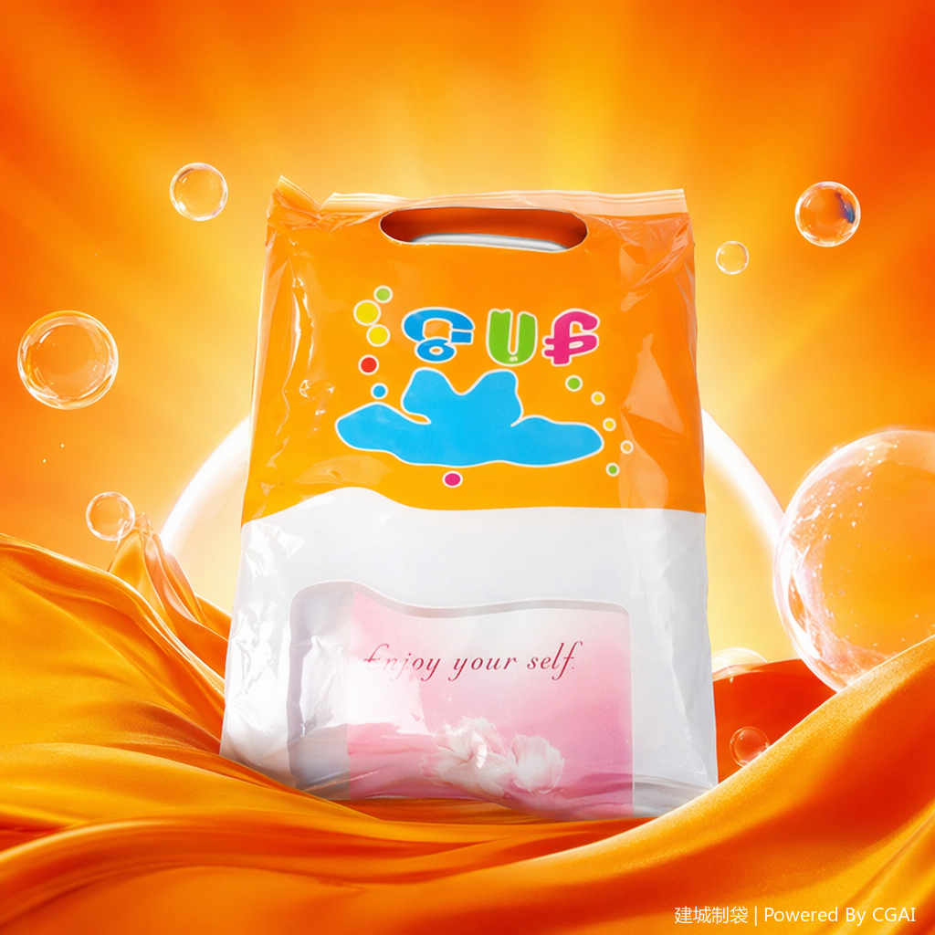 Orange OPP plastic clothing bags and underwear packaging bags for 100 pieces Specification image