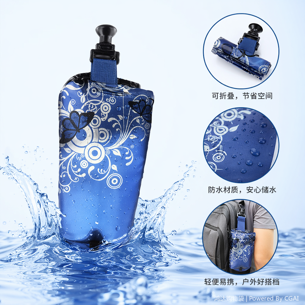 加厚塑料内裤服装专用折叠手提包装袋 便携收纳