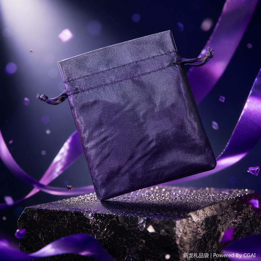 Thickened, wear-resistant and eco-friendly shopping bag made of satin fabric, foldable and portable handbag Specification image