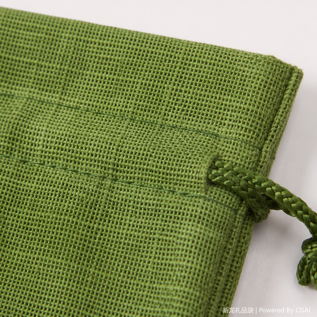 Green silk fabric bag, small storage bag, fashionable and light luxury gift packaging bag Application Scenario