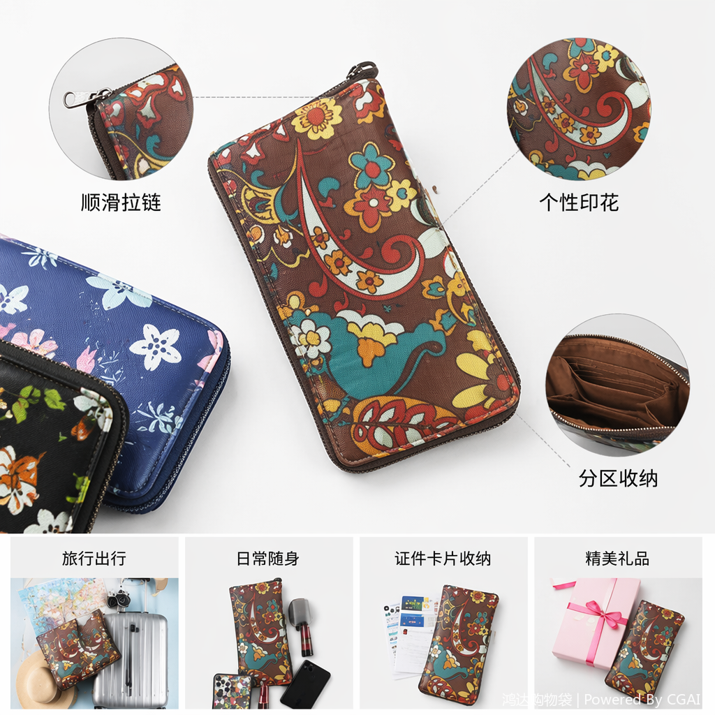 加厚塑料内裤服装专用手提折叠包装袋 便携环保购物袋图