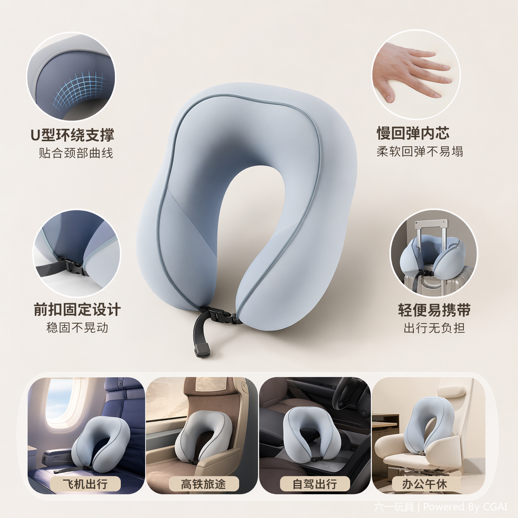 وسائد وسادة سياحية من أجل العمل، وسادة قيلولة في المكتب، وسادة من أجل القيلولة Specification image