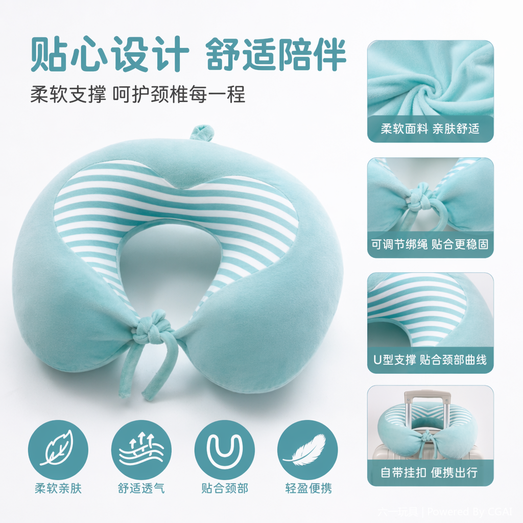 The heart-shaped U-shaped pillow is a protective neck pillow, a comfortable neck pillow, a travel pillow for business trips, and a wholesale memory foam with high resilience. 1 Application Scenario