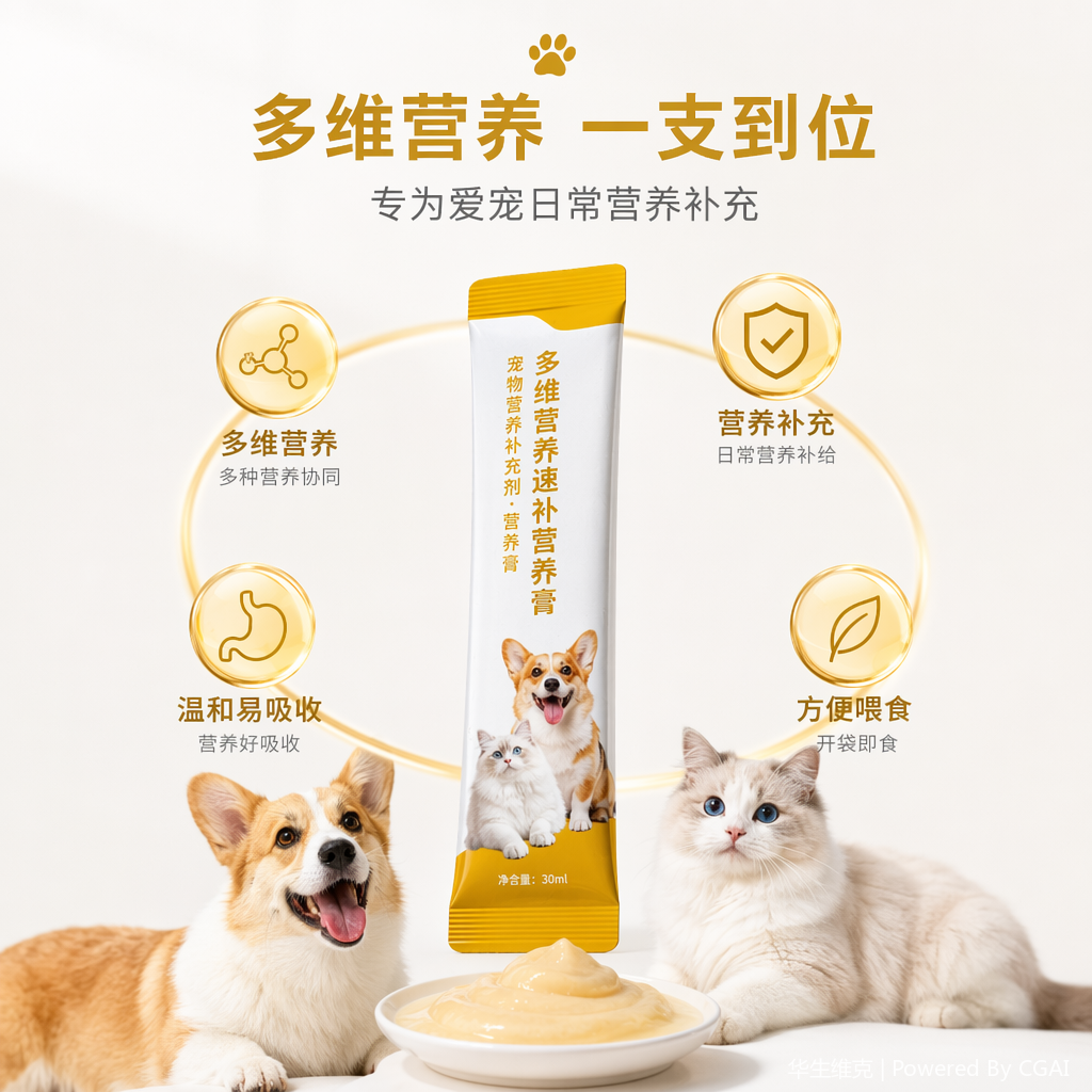 0乳糖电解能量膏 宠物营养补充剂 宠物营养膏 宠物保健品