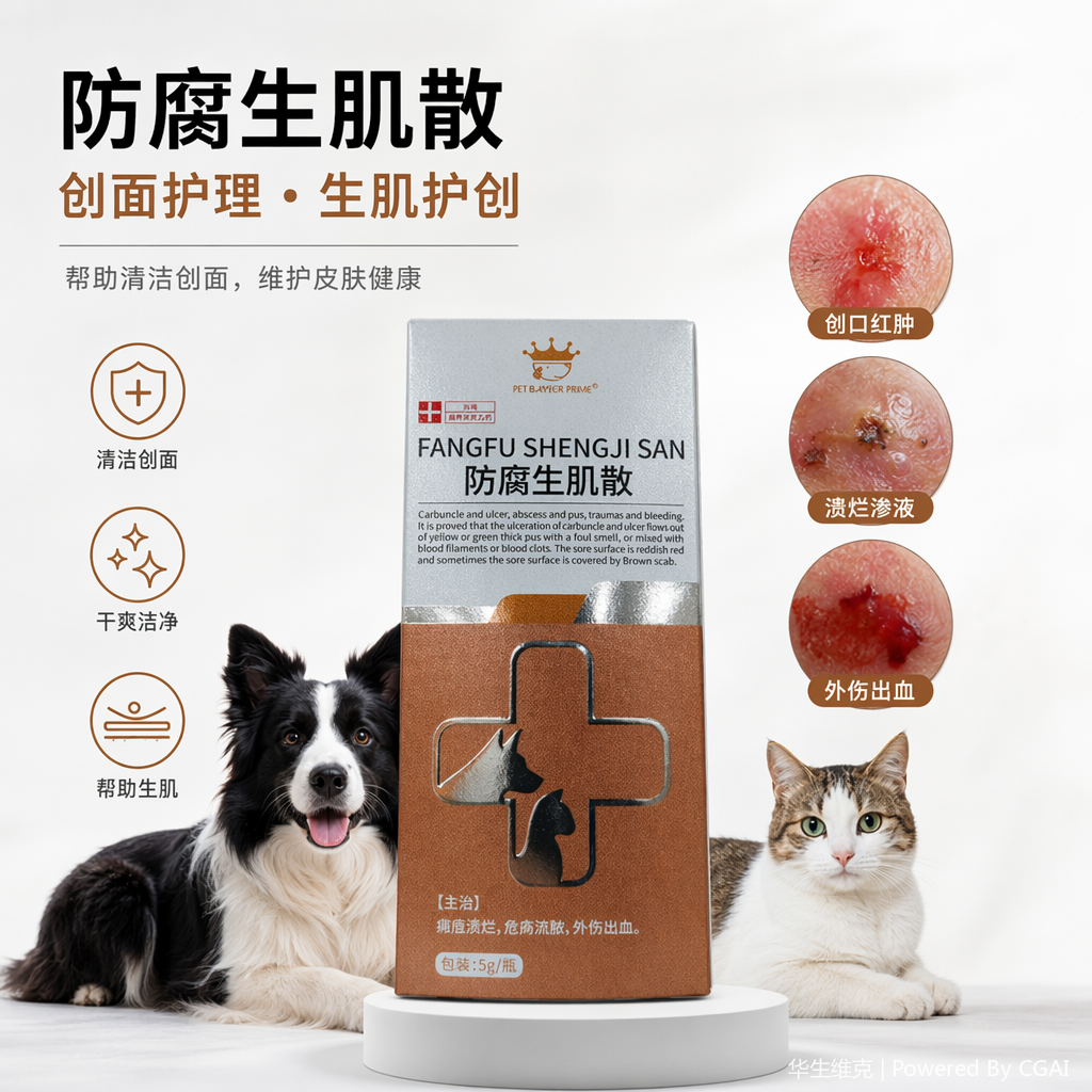 宠物防腐散 促进愈合 猫狗通用维护创面 维护皮肤健康
