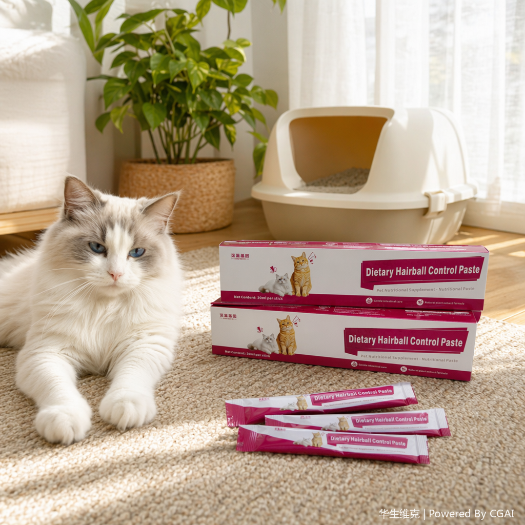 Cat dietary hairball removal cream, gentle intestinal care hairball removal nutrition cream, pet nutrition supplement details Picture