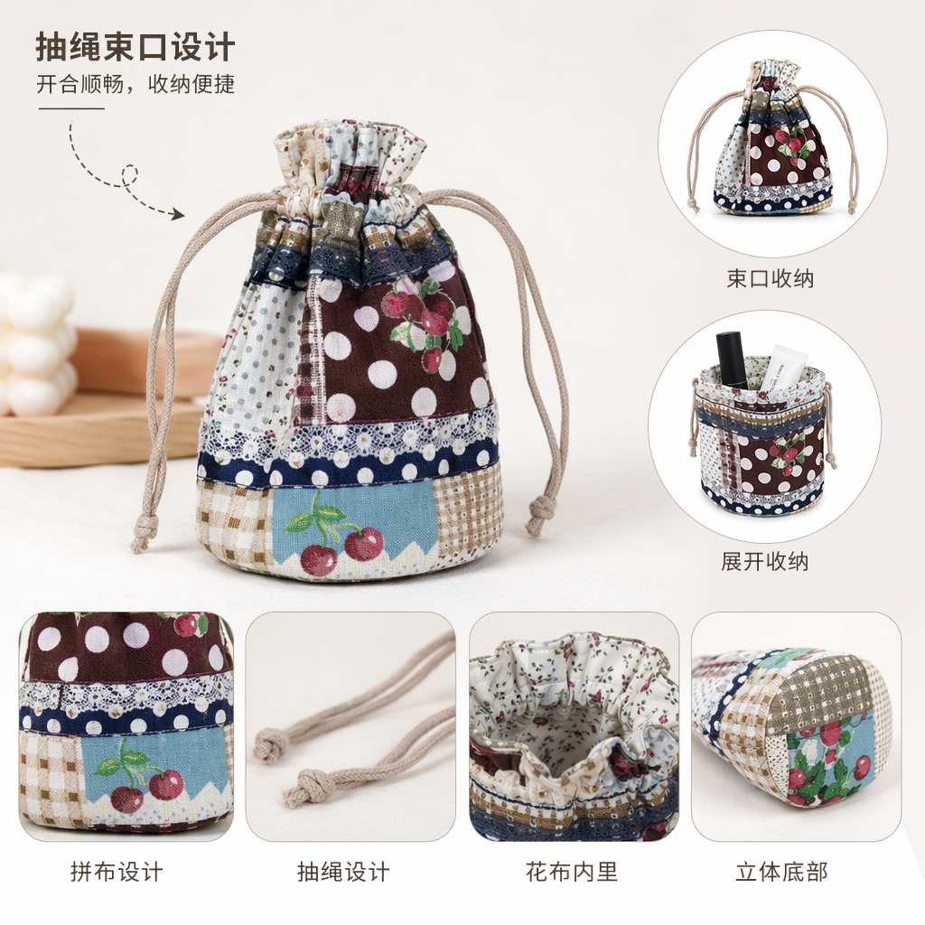 Cotton and linen fabric storage bags, cotton bags, canvas bags, multi-purpose packaging cloth bags