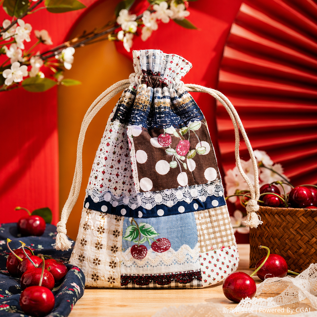 Cotton and linen fabric storage bags, cotton bags, canvas bags, multi-purpose packaging cloth bags Specification image