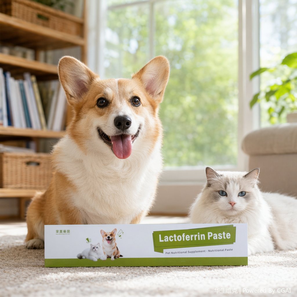 Lactoferrin nutritional paste for cats and dogs: Daily dietary nutrition supplement for pregnant and lactating young dogs and cats to enhance immunity details Picture