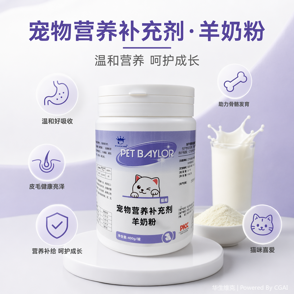 猫用羊奶粉 宠物营养补充剂 提高免疫力