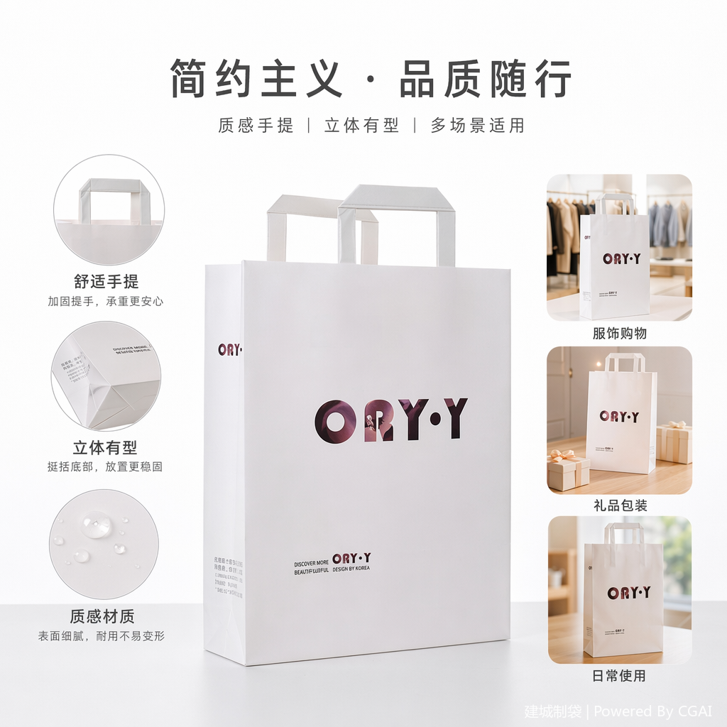 透明塑料手提袋礼品袋手提打包袋10只装