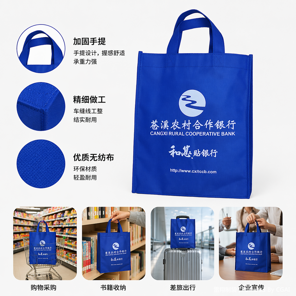 Drawstring takeout non-woven fabric bag, children's gift bag, 180g degradable and environmentally friendly fabric bag