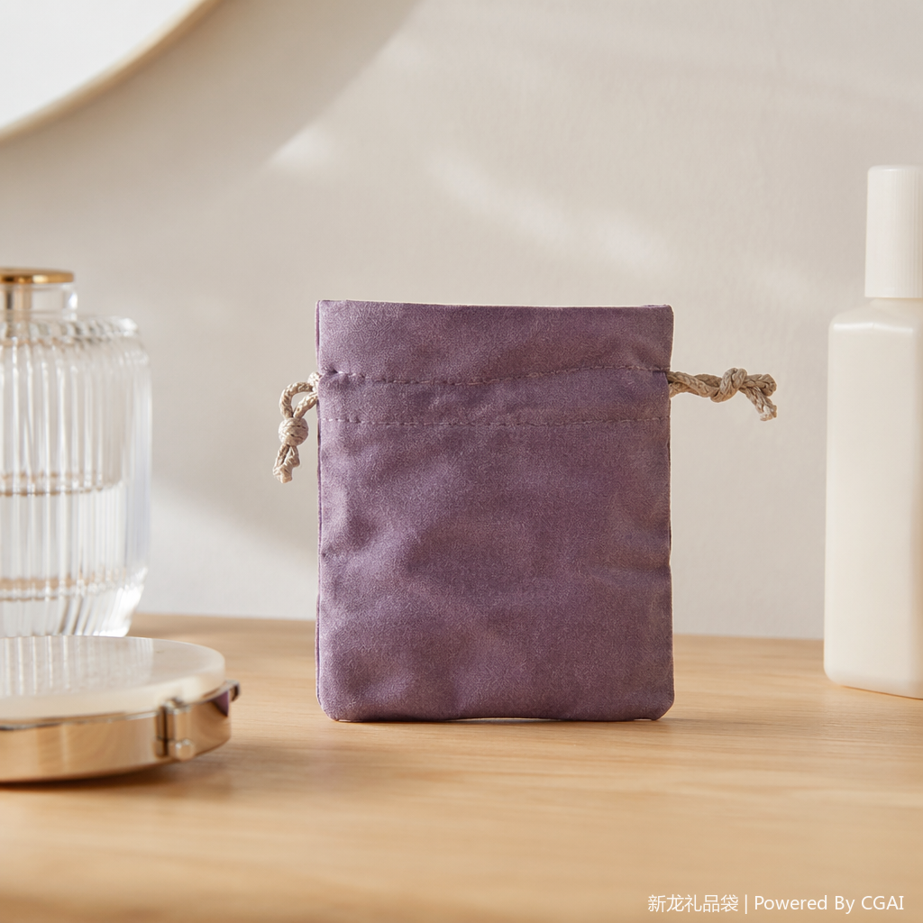 Satin fabric bag, smooth and lustrous, eco-friendly shopping bag, foldable and portable storage bag details Picture