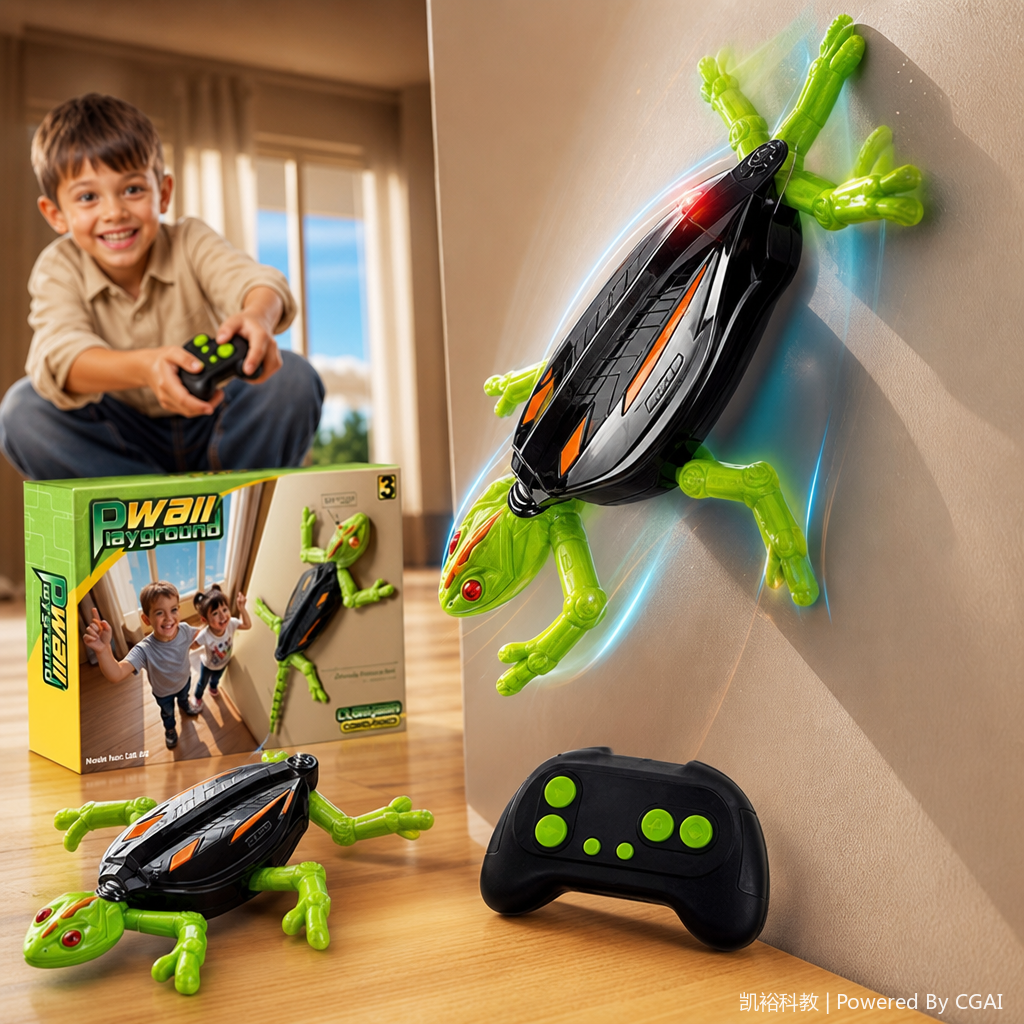 FOOZAC's new cross-border remote control wall-climbing spider, chameleon, lizard, gecko remote control children's toy Specification image