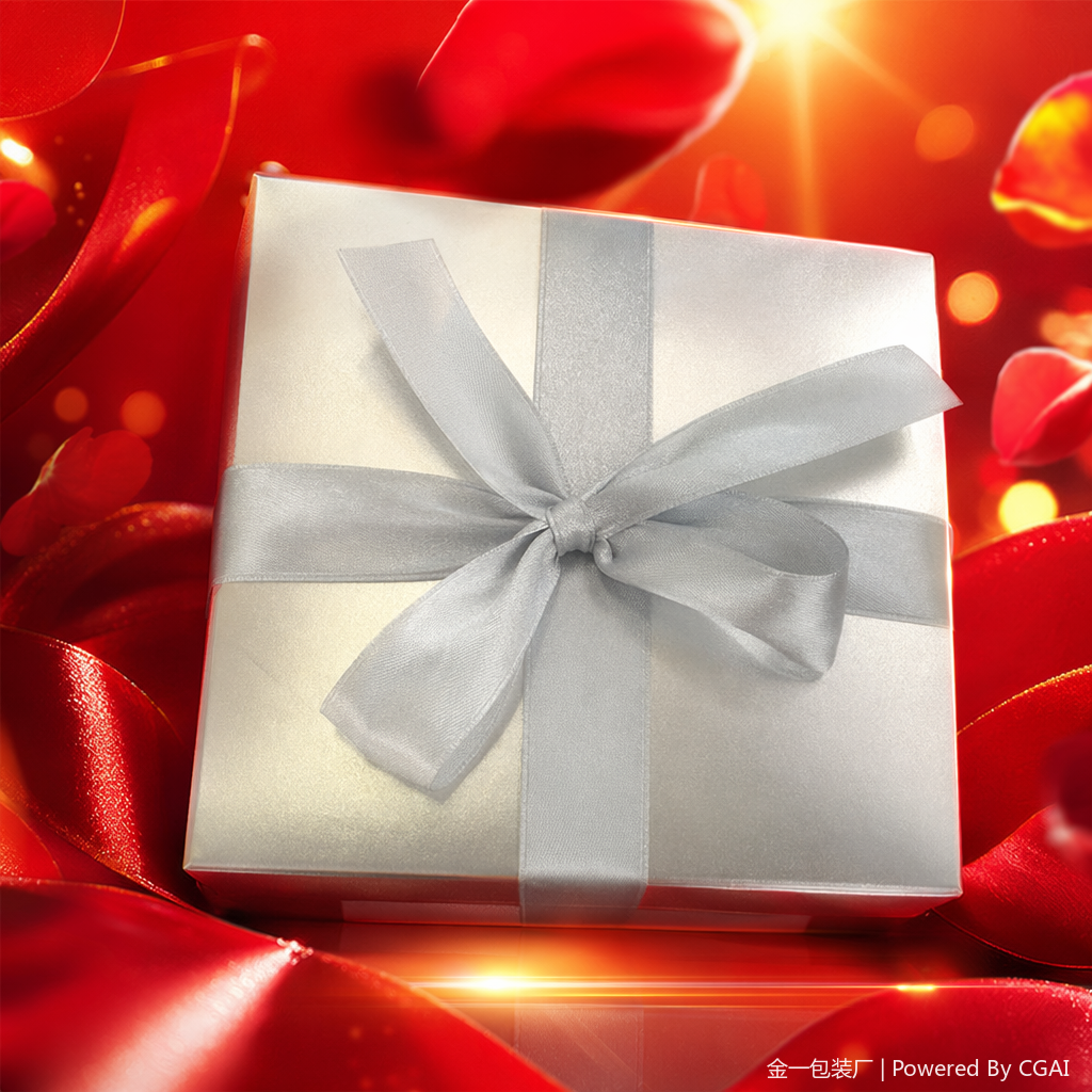 Silver festival supplies gift box, running light, souvenir packaging box, accessory gift wrapping paper Specification image