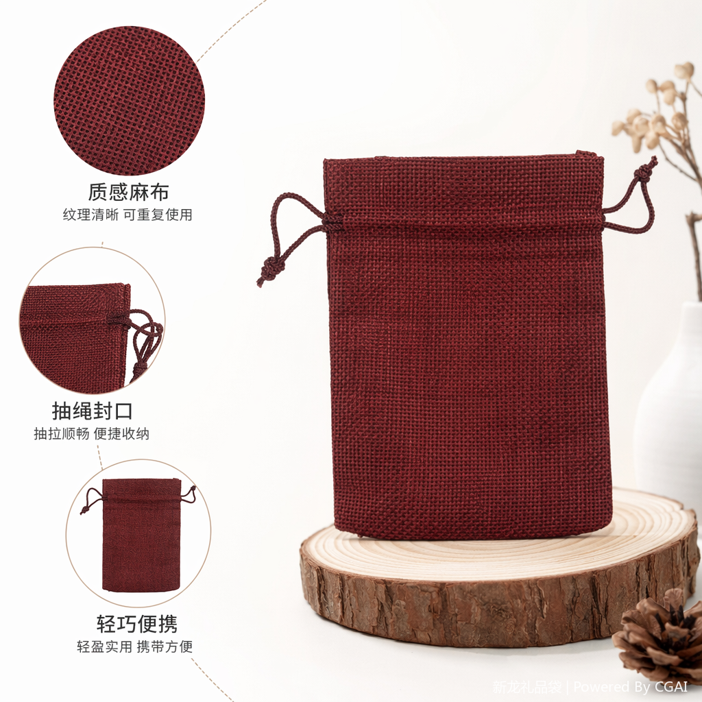 防汛麻布袋保密发货棉麻手提包装袋