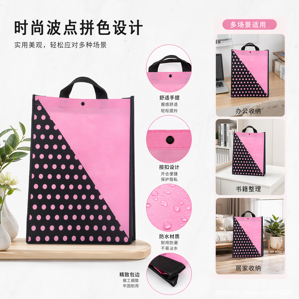 小朋友礼品袋抽绳外卖无纺布袋