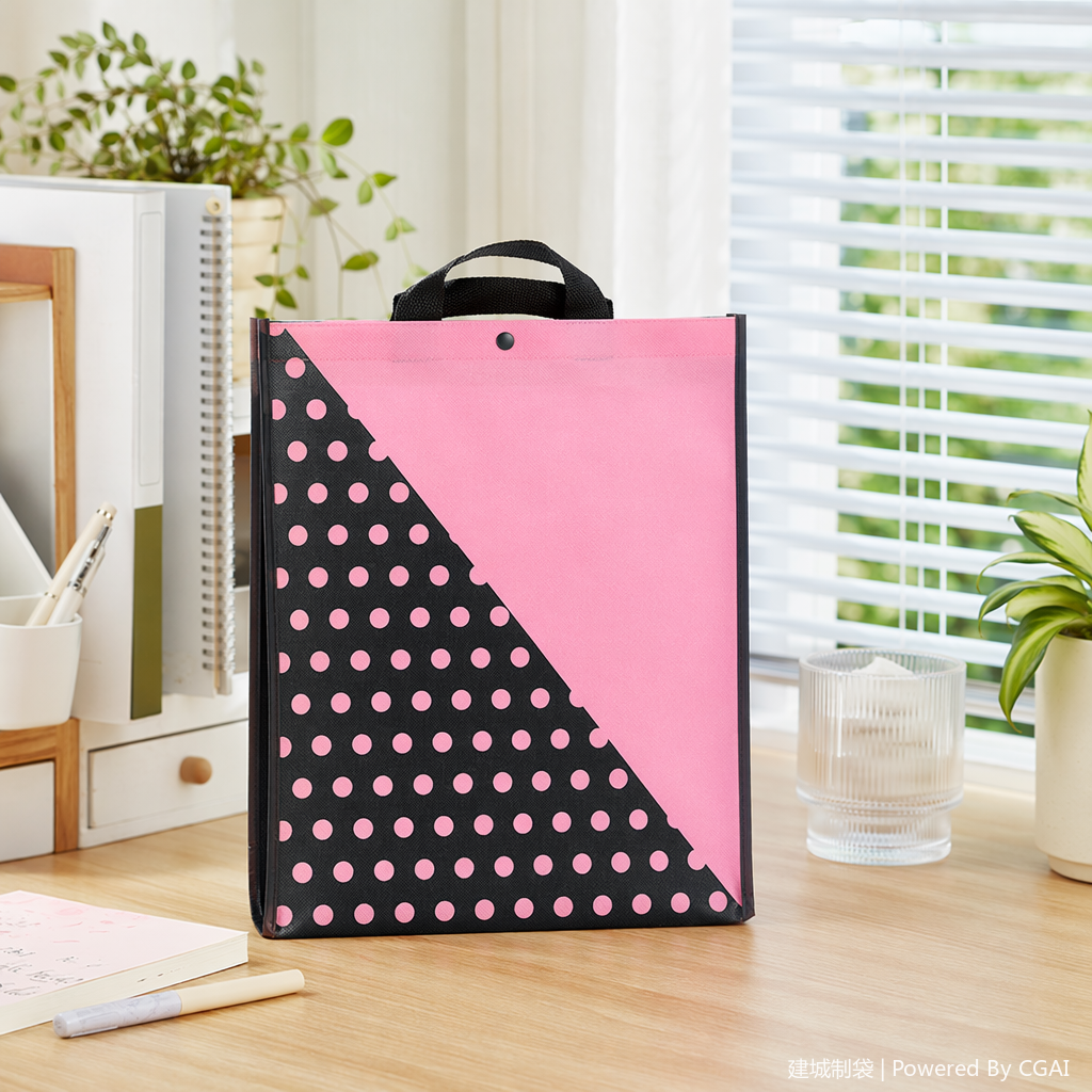 Children's gift bags, drawstring takeout non-woven fabric bags details Picture