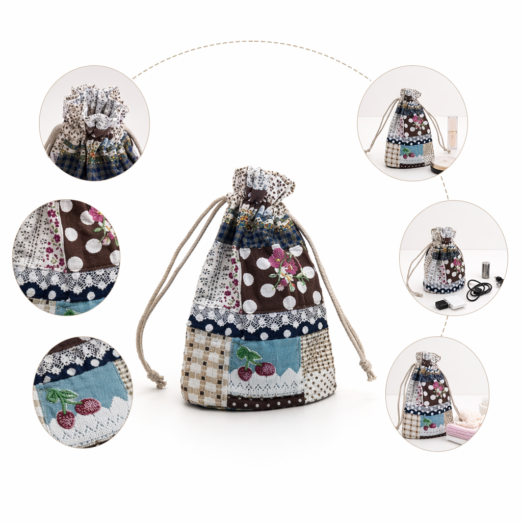 Cotton and linen fabric storage bags, canvas bags, cotton bags, cloth pockets