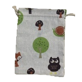 This cotton and linen bag with a cotton rope closure is an eco-friendly storage bag suitable for gift packaging Item Picture