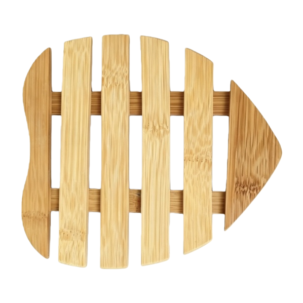 Carbonized heart-shaped placemats, coasters, heat-insulating table MATS, universal anti-slip MATS Item Picture