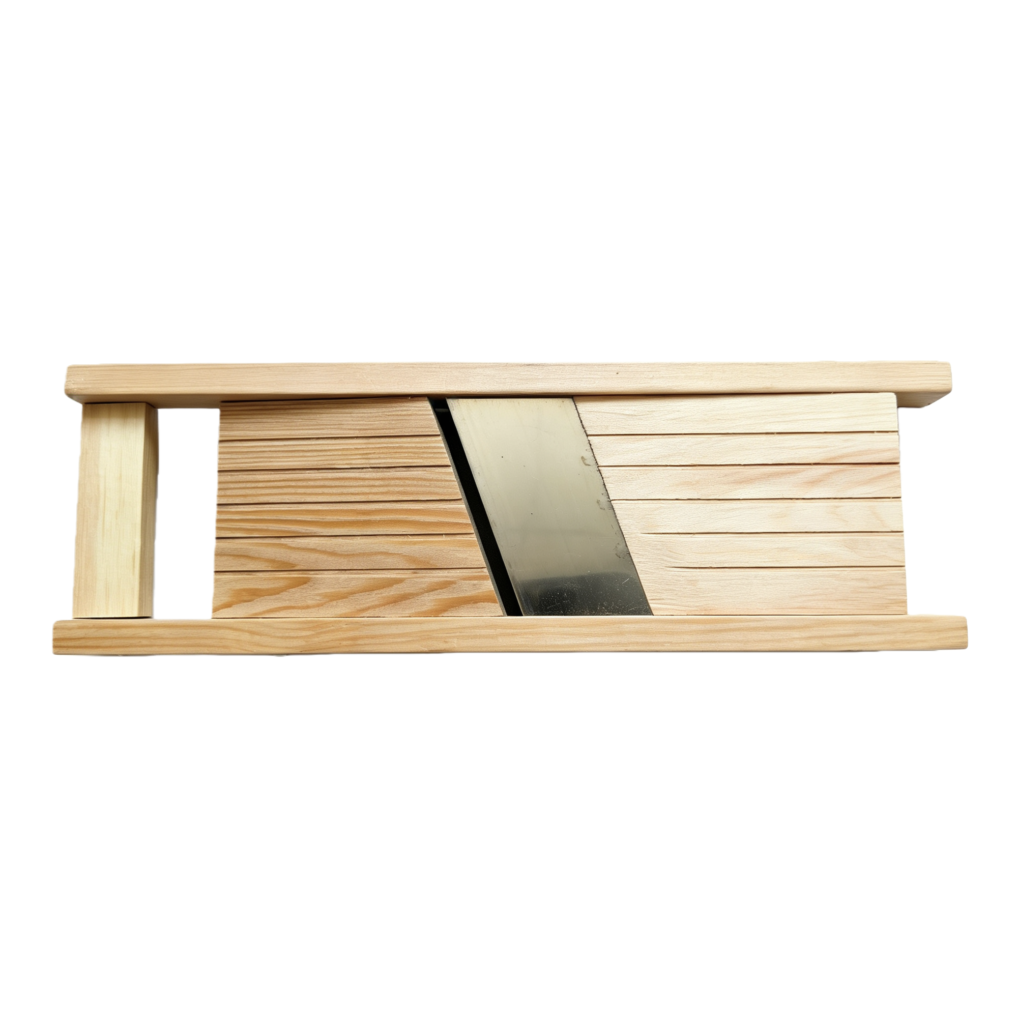 Household and commercial wooden, stainless steel and solid wood slicer, kitchen hand-safe vegetable cutter Item Picture