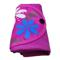 Pink velvet folding snap storage bag, accessory and privacy item packaging bag Item Picture