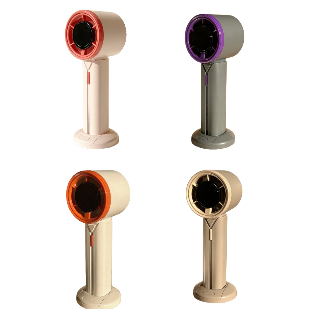 Simple digital display macaron color series high-speed mini handheld fan Item Picture
