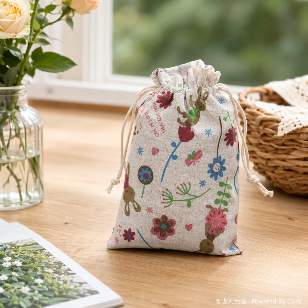 Flood control linen bags, hand-held cotton and linen packaging bags, confidential shipment details Picture