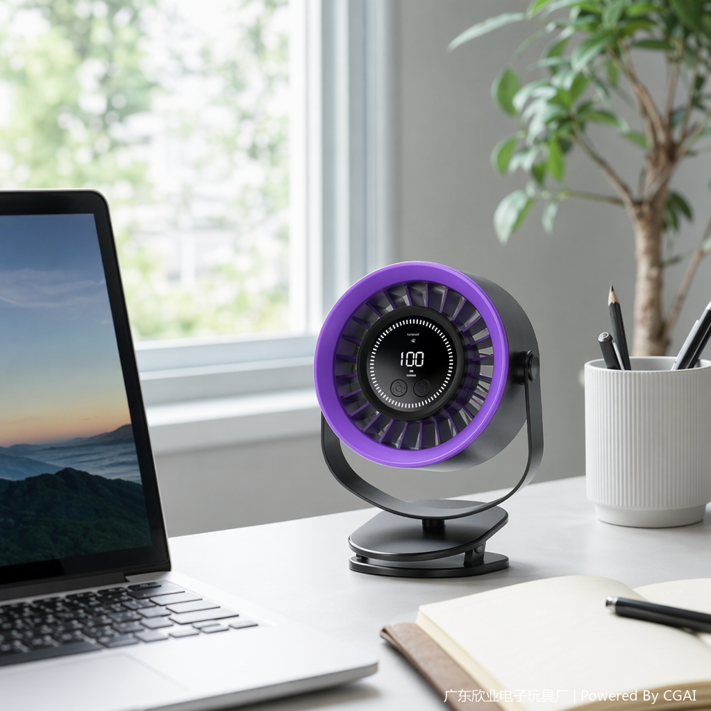 Simple and elegant desktop dual-purpose small fan, a summer cooling wonder details Picture