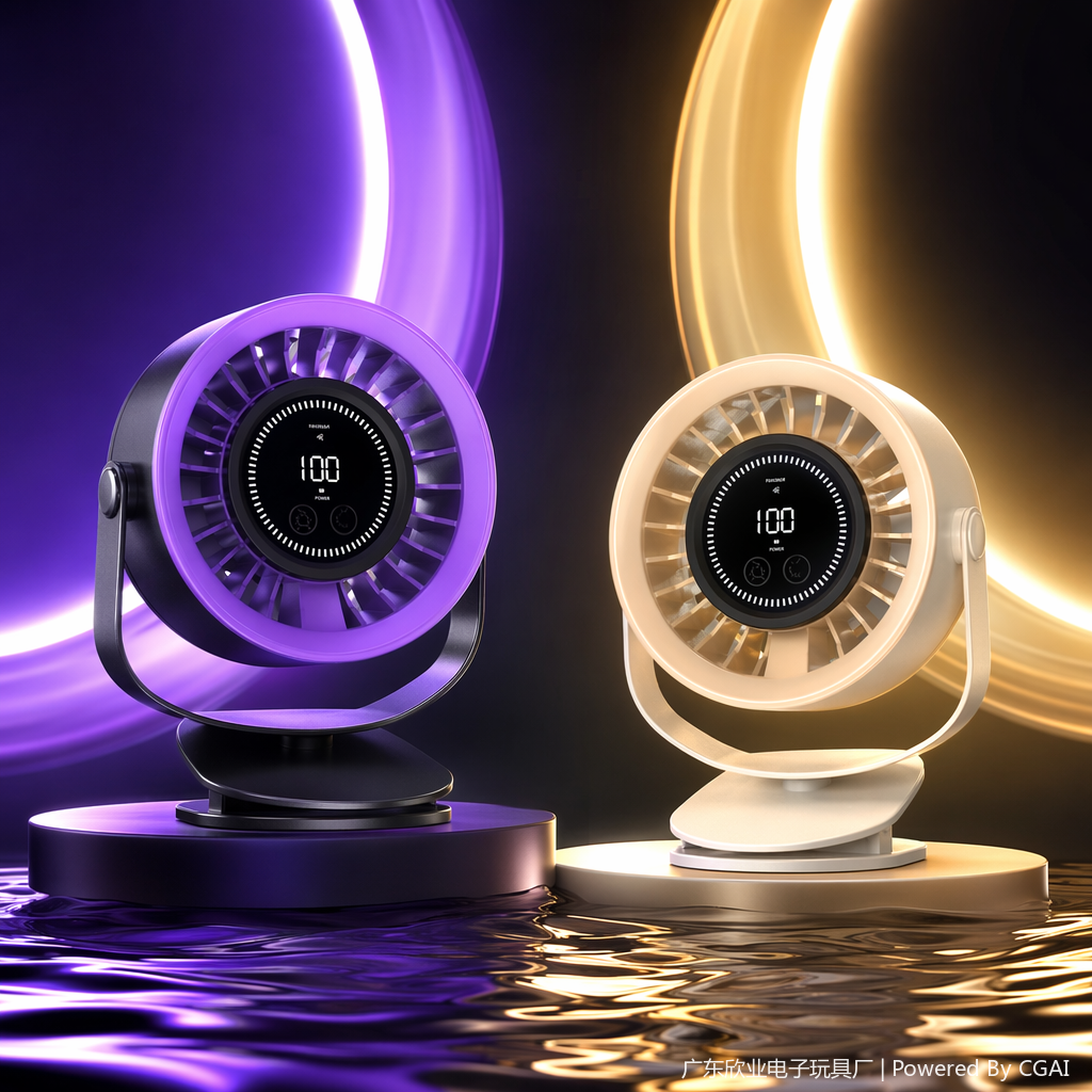 Simple and elegant desktop dual-purpose small fan, a summer cooling wonder Specification image